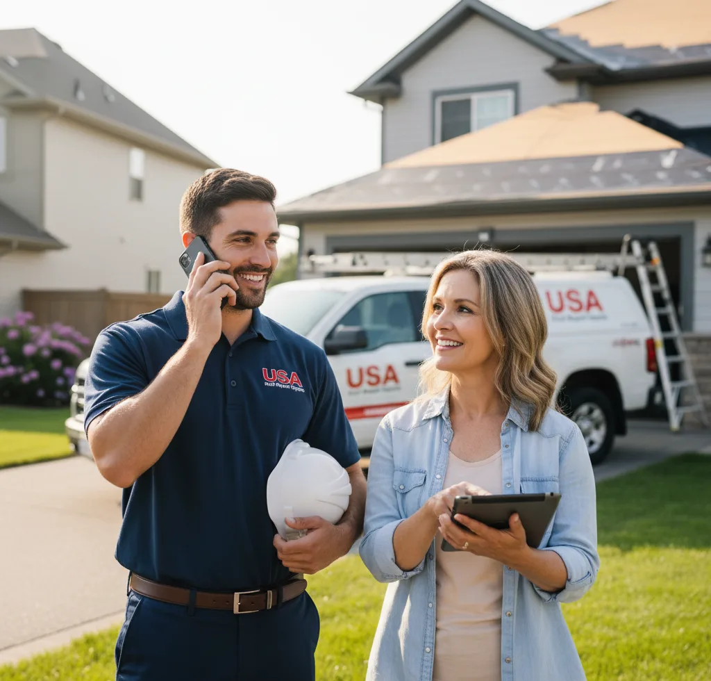 USA Roof Repair Experts customer support in Loleta